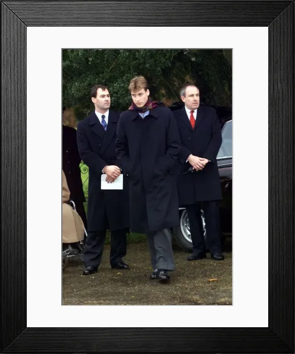 Framed Print : Prince William Collection 1998 Prince William at Sandringham December 1998