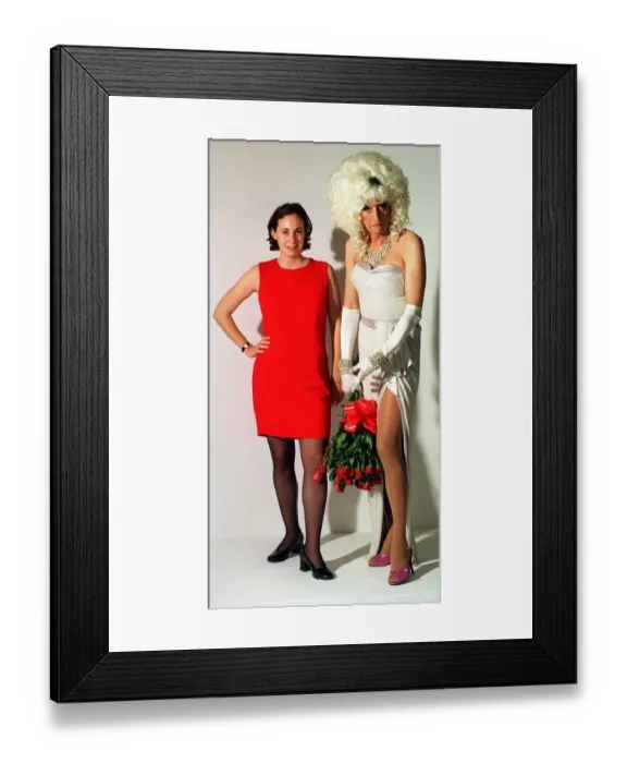 Framed Print : Lily Savage aka Paul O Grady the Birkenhead born comedian drag artiste