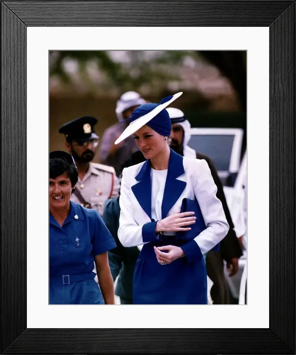 Framed Print : Prince and Princess of Wales Official Visit to the Arab States in the Persian Gulf Framed Print : Prince and Princess of Wales Official Visit to the Arab States in the Persian Gulf