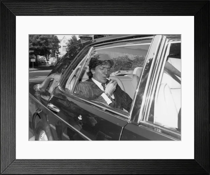 Framed Print : The 7th Marquis of Bristol seen here arriving at court. May 1993 Framed Print : The 7th Marquis of Bristol seen here arriving at court. May 1993