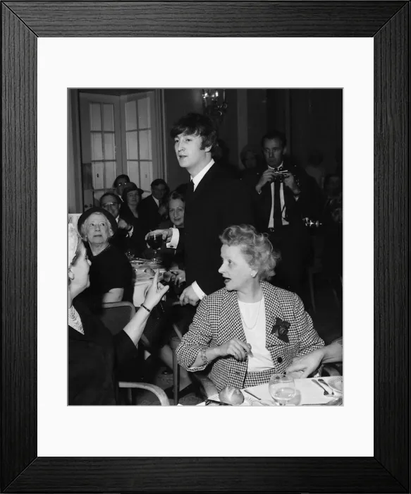 Framed Print : John Lennon attending a Foyles luncheon in London in order to launch his new book Framed Print : John Lennon attending a Foyles luncheon in London in order to launch his new book