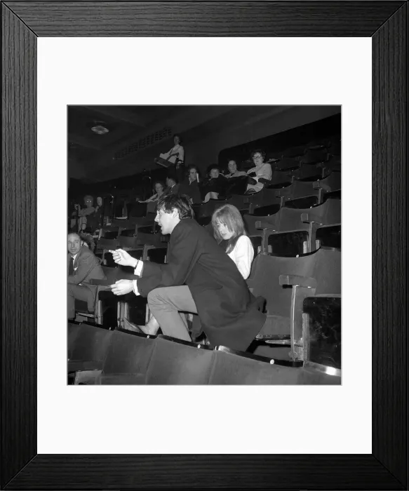 Framed Print : Paul McCartney of pop group The Beatles pictured with model girlfriend Jane Asher Framed Print : Paul McCartney of pop group The Beatles pictured with model girlfriend Jane Asher