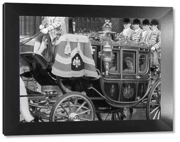 State Opening of Parliament November 1984. Queen Elizabeth II