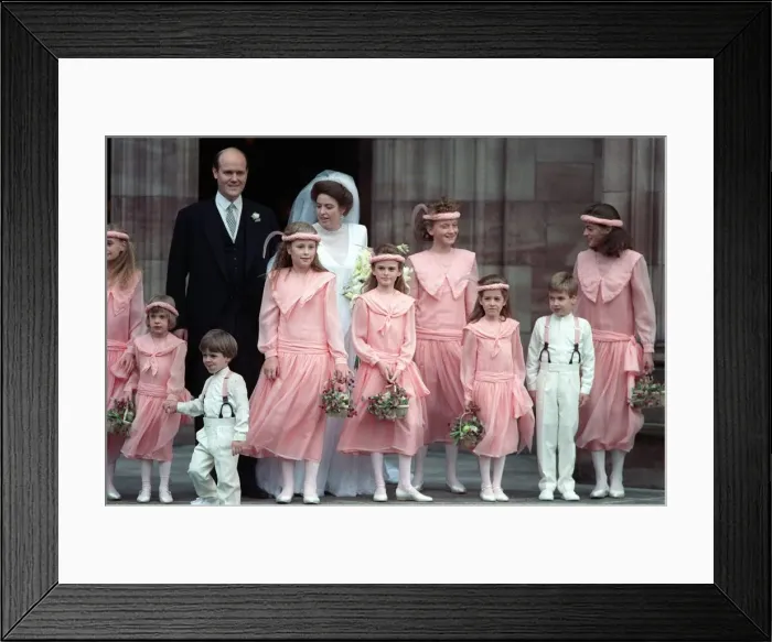 Framed Print : Prince William October 1988 as a page boy at the Wedding of Camilla Dunne Framed Print : Prince William October 1988 as a page boy at the Wedding of Camilla Dunne