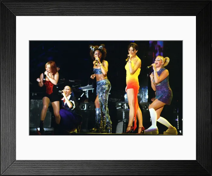 Framed Print : Spice Girls concert SECC Glasgow April 1998