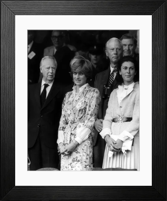 Framed Print : Lady Diana Spencer in the Royal Box on Centre Court at the Wimbledon Tennis Championships Framed Print : Lady Diana Spencer in the Royal Box on Centre Court at the Wimbledon Tennis Championships