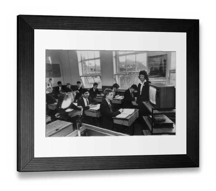 Framed Print : Newcastle Royal Grammer School 1989 - teacher Mrs Pat Sainsbury