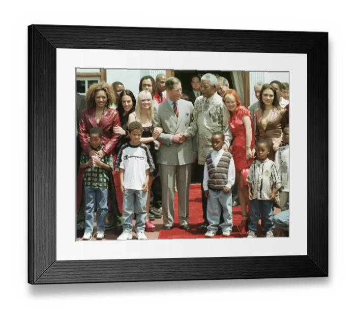 Framed Print : Prince Charles Visits South Africa November 1997 : and Nelson Mandela South African Framed Print : Prince Charles Visits South Africa November 1997 : and Nelson Mandela South African