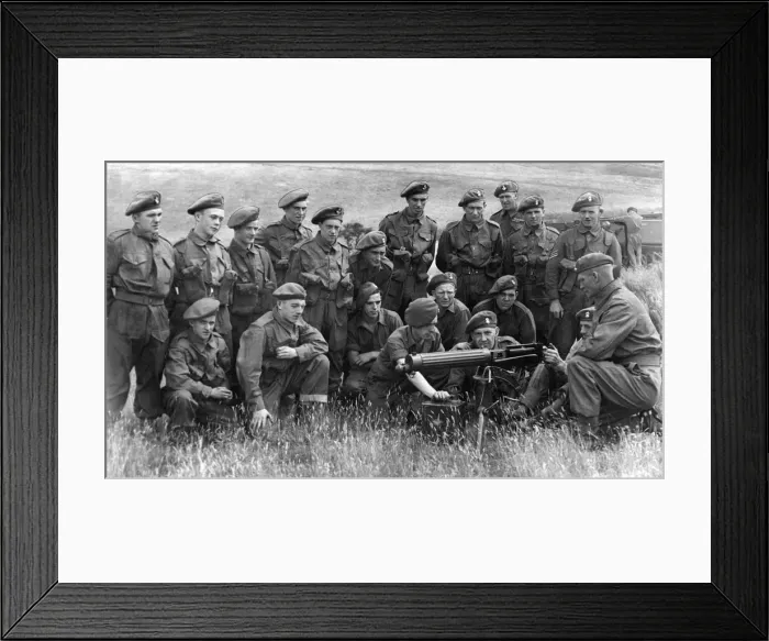 Framed Print : Territorials of the Royal Northumberland Fusiliers and D. I. I