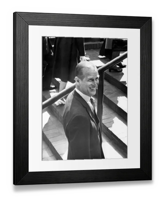 Framed Print : Queen Elizabeth II and Prince Philip on the North East Leg of The Jubilee Tour 1977 to