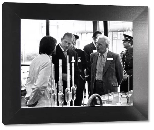 Queen Elizabeth II and Prince Philip visit Northumberland Water Authority headquarters in