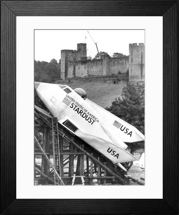 Framed Print : Walt disneys latest epic fairytale movie, The Spaceman And King Arthur being made