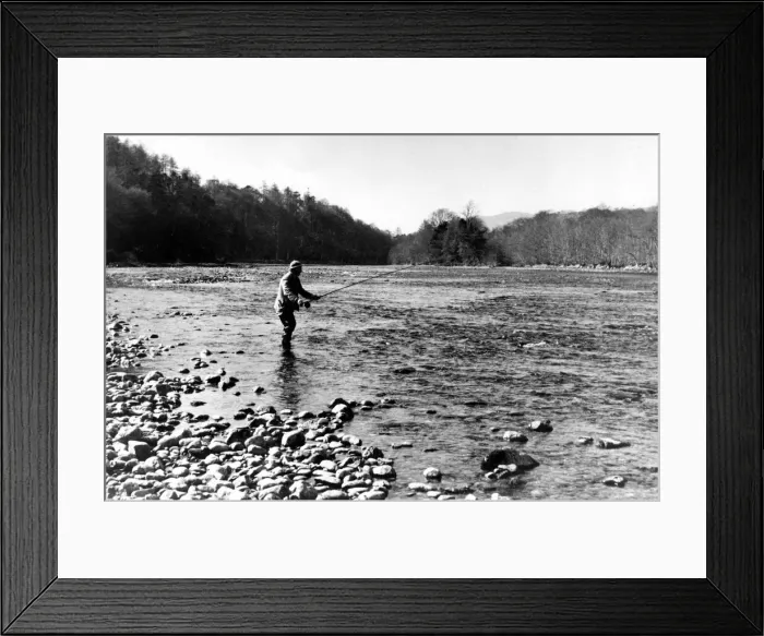 Framed Print : A men enjoys a relaxing day angling 01 / 05 / 79 circa Framed Print : A men enjoys a relaxing day angling 01 / 05 / 79 circa