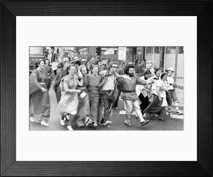Framed Print : All the fun of the festival at the Lord Mayors Show in Newcastle in 1978