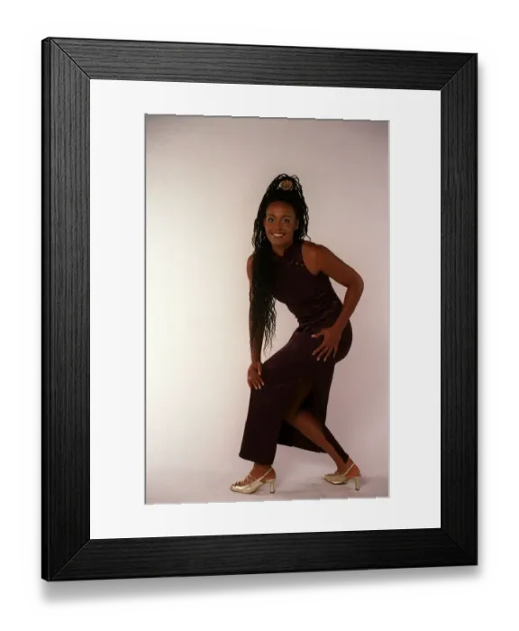 Framed Print : Janey Omorogbe October 1997 Who stars in the tv show Gladiators as Rio