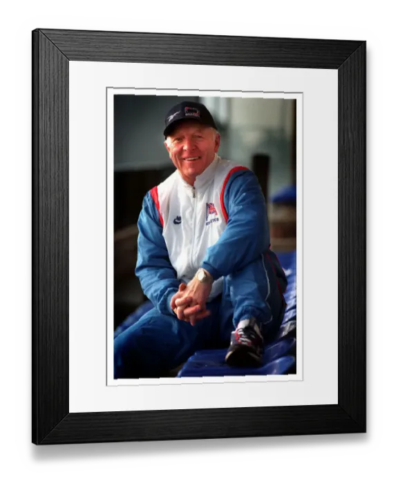 Framed Print : John Anderson Gladiators referee at his local athletics club February 1999 Framed Print : John Anderson Gladiators referee at his local athletics club February 1999