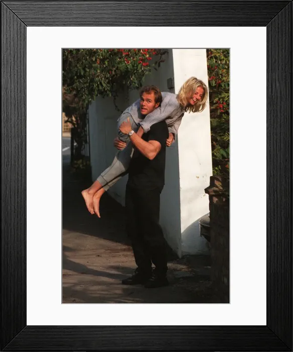 Framed Print : Ulrika Jonsson TV presenter back together with boyfriend Gladiator Hunter alias James Framed Print : Ulrika Jonsson TV presenter back together with boyfriend Gladiator Hunter alias James