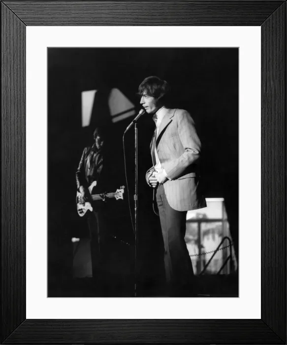 Framed Print : Robin Gibb of the Bee Gees pop group pictured during rehearsals in Anaheim Convention Framed Print : Robin Gibb of the Bee Gees pop group pictured during rehearsals in Anaheim Convention
