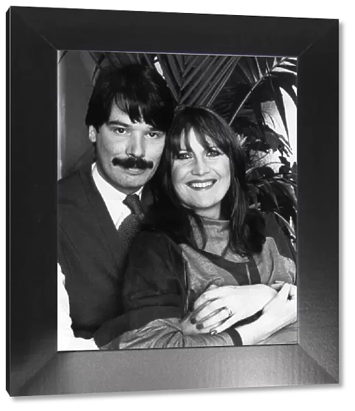 Sandie Shaw with husband Nik Powell, pictured together at their wedding reception