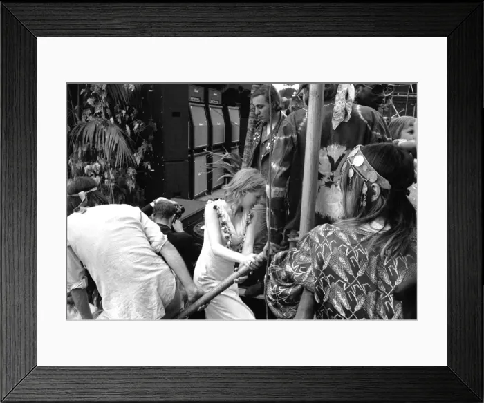 Framed Print : Marianne Faithfull pictured backstage as the Rolling Stones perform during the pop Framed Print : Marianne Faithfull pictured backstage as the Rolling Stones perform during the pop