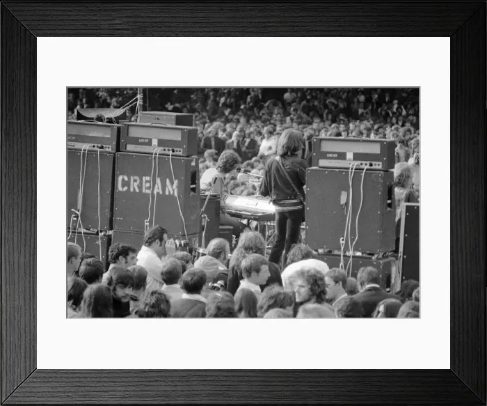 Framed Print : Backstage at a concert in Hyde Park by Blind Faith, the band formed by Eric Clapton Framed Print : Backstage at a concert in Hyde Park by Blind Faith, the band formed by Eric Clapton