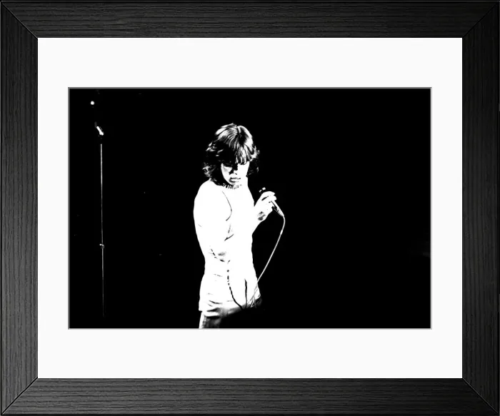Framed Print : Rolling Stones: during the first night of the bands UK tour at Newcastle City Hall