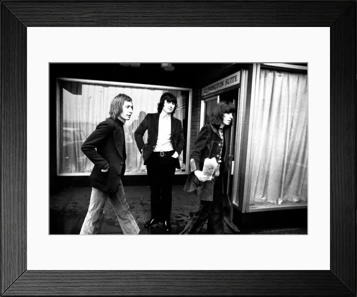 Framed Print : The Rolling Stones leaving a Newcastle Hotel 5th March 1971 after performing at the City Framed Print : The Rolling Stones leaving a Newcastle Hotel 5th March 1971 after performing at the City