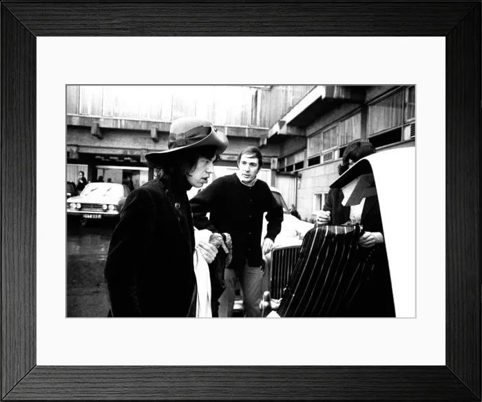 Framed Print : The Rolling Stones leaving a Newcastle Hotel 5th March 1971 after performing at the City Framed Print : The Rolling Stones leaving a Newcastle Hotel 5th March 1971 after performing at the City