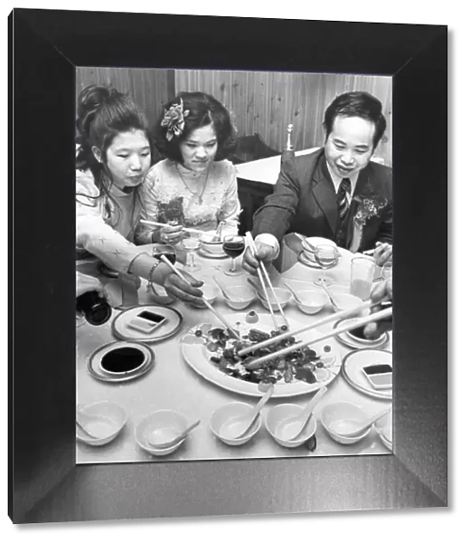 A Chinese wedding feast in a North East restaurant in 1974