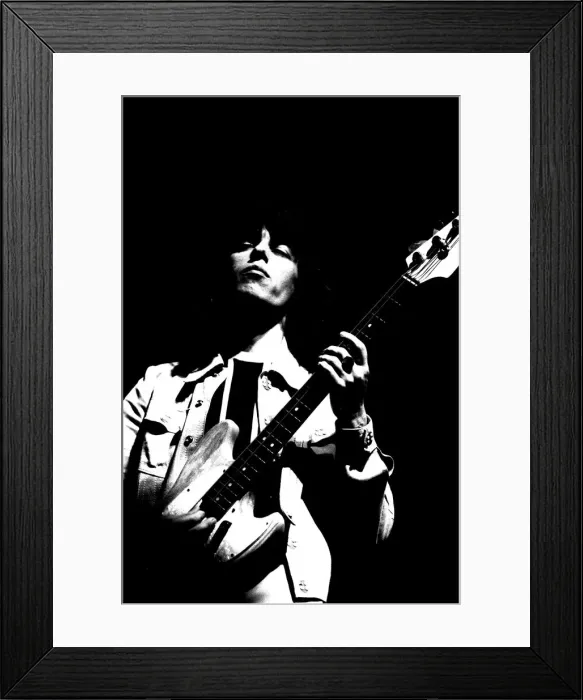 Framed Print : Rolling Stones: Bill Wyman during the first night of the band Framed Print : Rolling Stones: Bill Wyman during the first night of the band