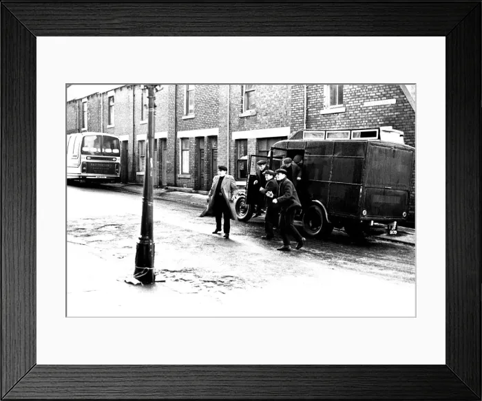 Framed Print : Filming of the television programme When the Boat comes in Framed Print : Filming of the television programme When the Boat comes in