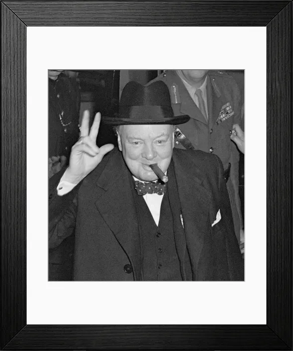 Framed Print : Former Prime Minister and leader of the Tory party seen here greeting the crowd outside Framed Print : Former Prime Minister and leader of the Tory party seen here greeting the crowd outside