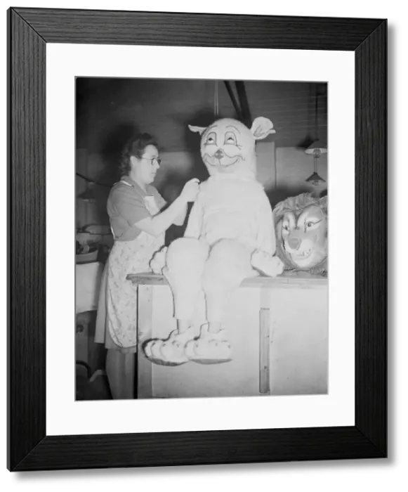 Framed Print : Preparation at the E Hittlers pantomime factory in Birmingham during the run up to Framed Print : Preparation at the E Hittlers pantomime factory in Birmingham during the run up to