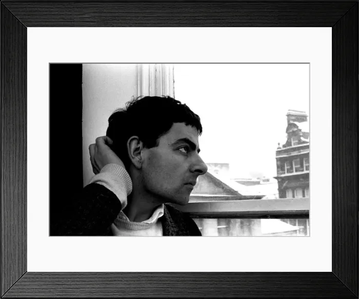 Framed Print : Rowan Atkinson during a flying a visit to Newcastle 14 / 01 / 87 Framed Print : Rowan Atkinson during a flying a visit to Newcastle 14 / 01 / 87