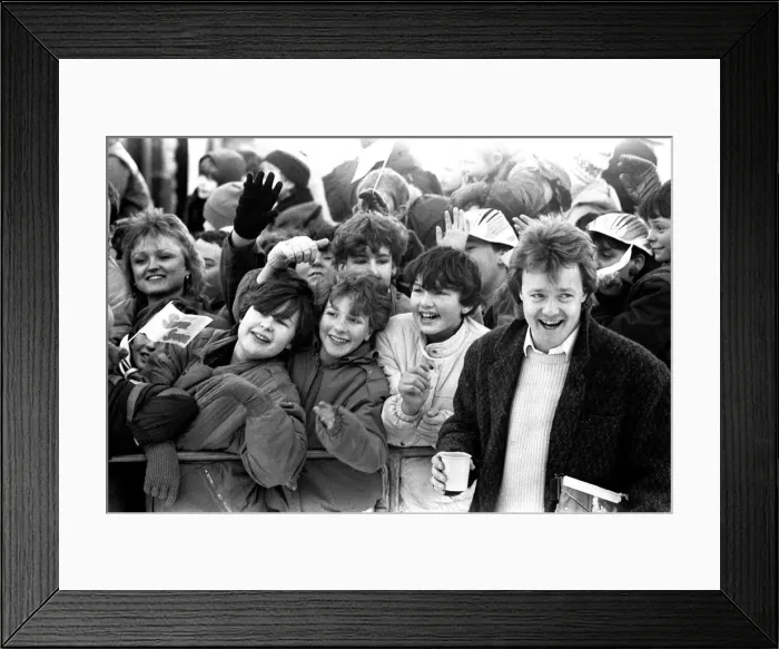 Framed Print : The television programme Saturday Superstore and Keith Chegwin visits Beamish Museum Framed Print : The television programme Saturday Superstore and Keith Chegwin visits Beamish Museum
