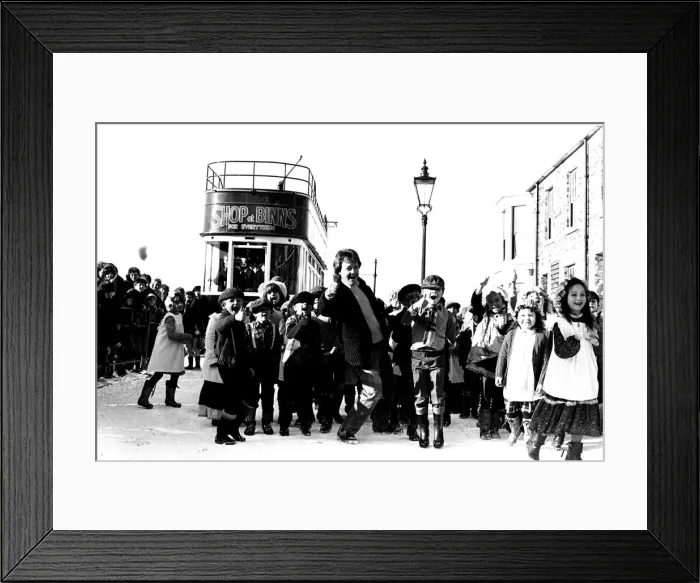 Framed Print : The television programme Saturday Superstore and Keith Chegwin visits Beamish Museum Framed Print : The television programme Saturday Superstore and Keith Chegwin visits Beamish Museum