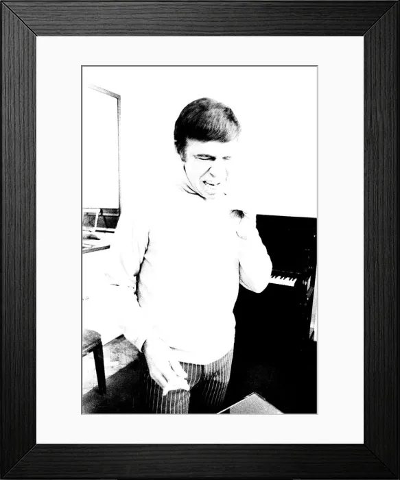Framed Print : Jazz Drummer Buddy Rich before his appearance at Newcastles City Hall 14  /  11  /  70