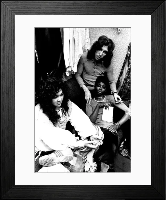 Framed Print : The cast of the musical Hair at the Theatre Royal, Newcastle on 29th October 1970