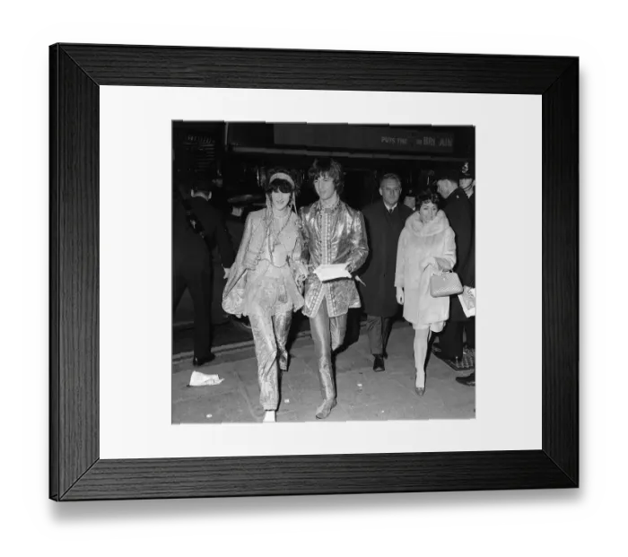 Framed Print : Eric Clapton of the progresive rock group Cream Oct 1967 arriving with guest Framed Print : Eric Clapton of the progresive rock group Cream Oct 1967 arriving with guest