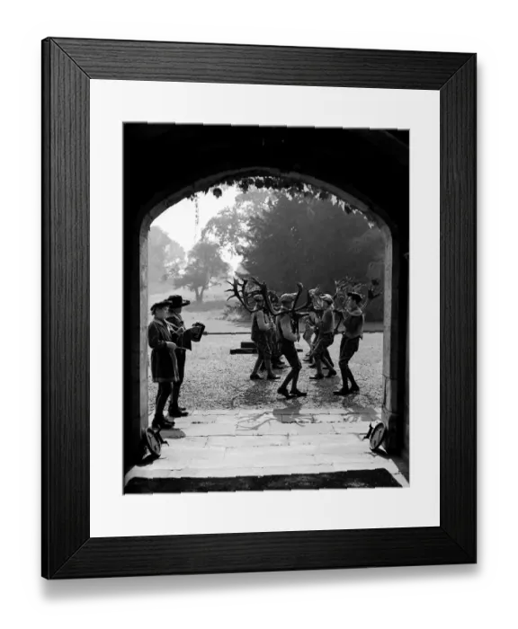 Framed Print : The Horn dance at a traditional village festival at Abbots Bromley in Staffordshire Framed Print : The Horn dance at a traditional village festival at Abbots Bromley in Staffordshire