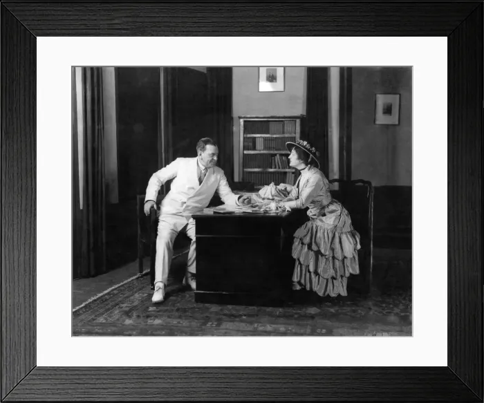 Framed Print : A scene from the play The Green Flag. June 1915 P000315
