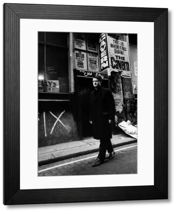 Framed Print : Ray McFall outside the Cavern Club Framed Print : Ray McFall outside the Cavern Club