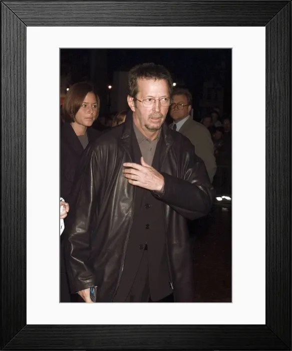 Framed Print : Eric Clapton September 1999 arriving at Equinox Leicester Square for Framed Print : Eric Clapton September 1999 arriving at Equinox Leicester Square for