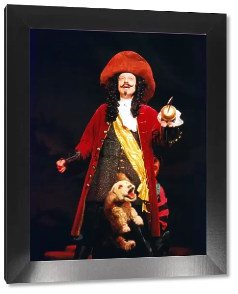 Lesley Grantham as Captain Hook in the pantomime Peter Pan at the Theatre Royal