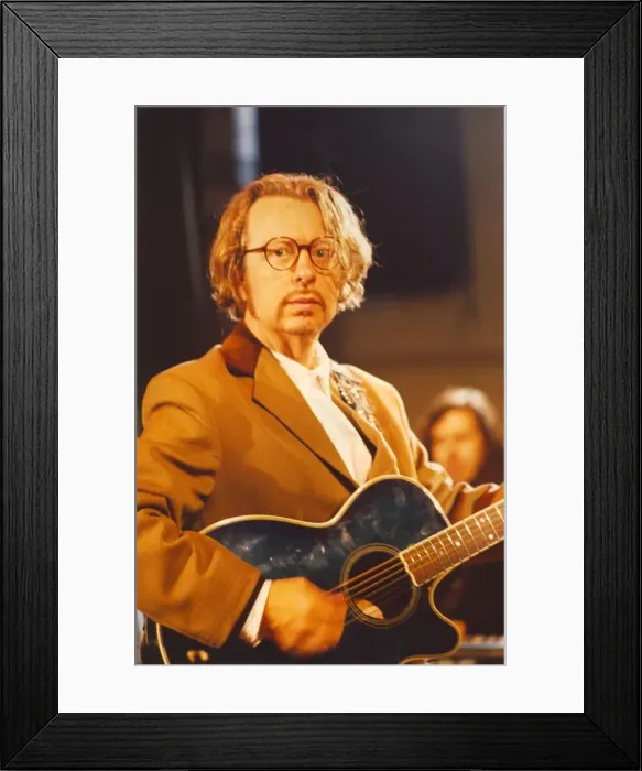 Framed Print : Eurythmics star Dave Stewart holding his musical master class at Sunderland University Framed Print : Eurythmics star Dave Stewart holding his musical master class at Sunderland University