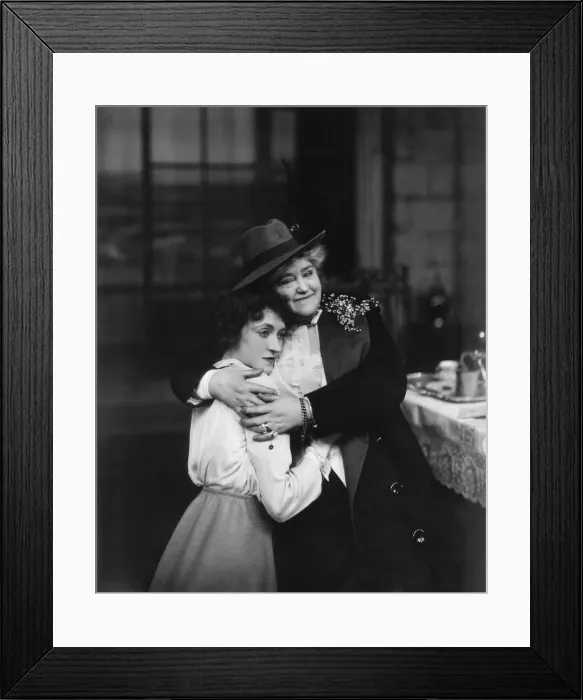 Framed Print : Kate Bishop. as Lady Schmaltz'and Margery Mande as'Phoebe Schmaltz