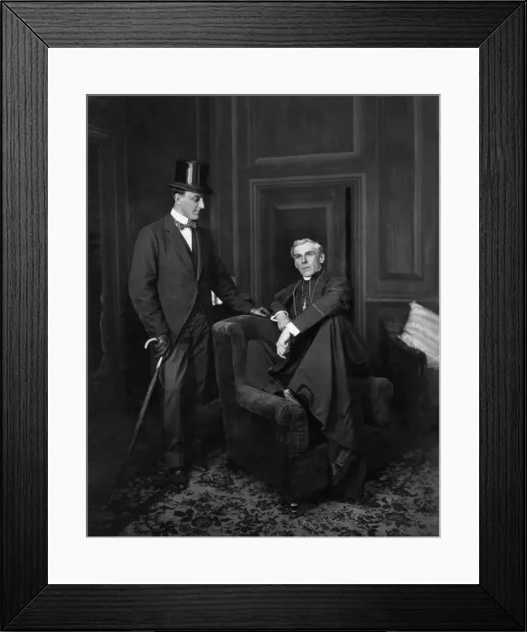 Framed Print : A scene from the play The Cardinals Romance at the Savoy Theatre