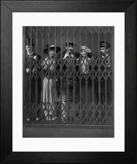 Framed Print : A scene from the play Five Birds in a Cage. May 1915 P000277