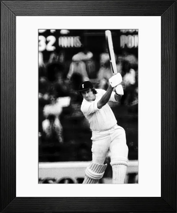 Framed Print : Bob Woolmer off drives at the Oval Cricket Dbase Framed Print : Bob Woolmer off drives at the Oval Cricket Dbase