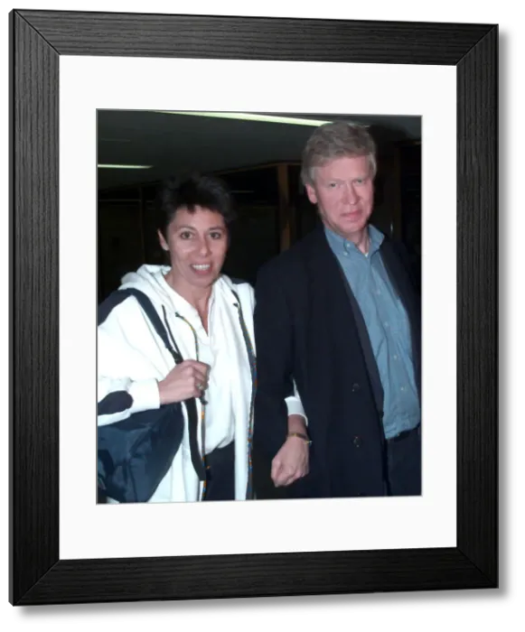 Framed Print : British aid worker Sally Becker (the Angel of Mostar) arrives at Heathrow in Dec 1998
